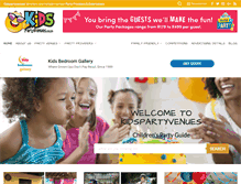 Tablet Screenshot of kidspartyvenues.co.za